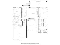 Main floor layout - 3456 Red Oak Trail, Murfreesboro, TN 37130.