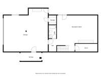 Basement level layout - 3456 Red Oak Trail, Murfreesboro, TN 37130.