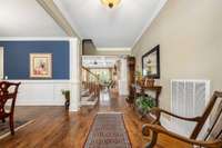 You can see straight through to the backyard views as soon as you walk in the front door.