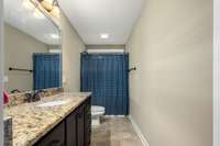 Another look at the bathroom connecting Bedroom 3 and the upstairs bonus room.