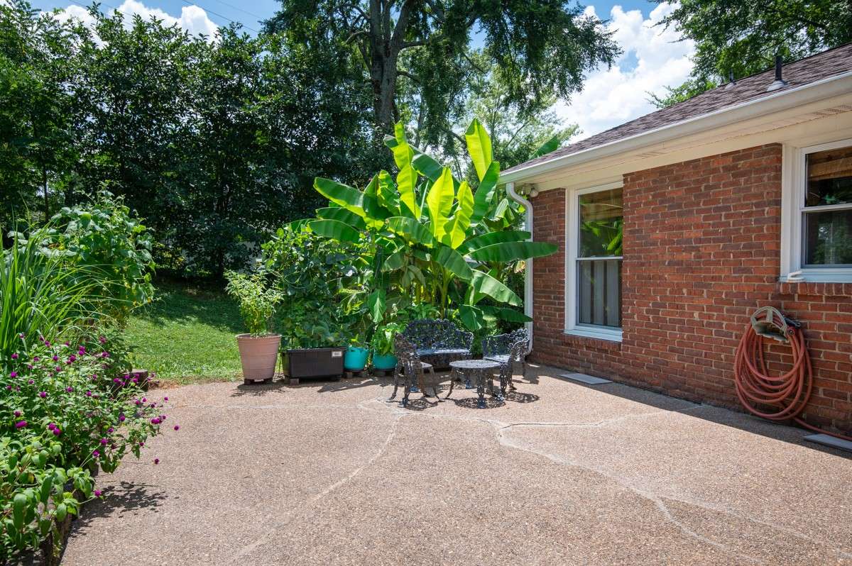 Open patio space