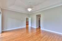 Another view of the primary bedroom