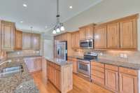 Plenty of cabinets and counter space