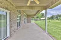 Another view from the other end of the covered back porch