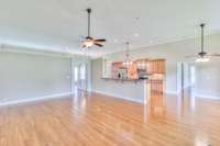 View from the rear of the living room