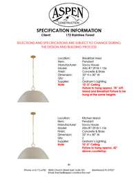 Selections for Home under construction. Check PDF attachment for full selections.