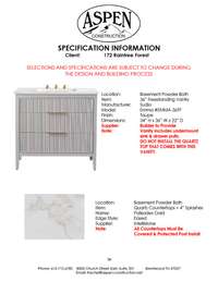 Selections for Home under construction. Check PDF attachment for full selections.