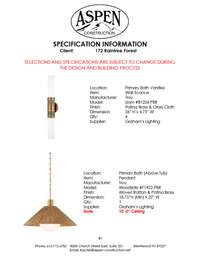 Selections for Home under construction. Check PDF attachment for full selections.