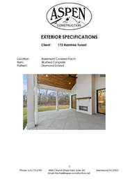 Selections for Home under construction. Check PDF attachment for full selections.