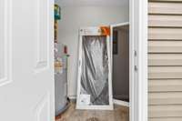 Storage room. No need to store a mower, the HOA mows the lawn for you