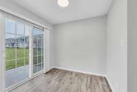 Kitchen nook area give an extra place to dine
