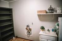 Laundry room off of kitchen