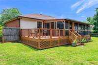 This open deck has a prewire for hot tub.