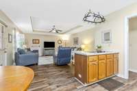 Open concept makes it great for entertaining.