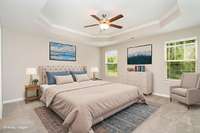 Primary Bedroom Virtually Staged