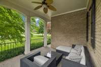 Sitting area off the front office overlooking the front yard.
