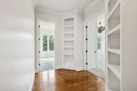 Entry into Primary Suite - sitting room to the left, bedroom to the right.