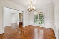 Dining room - to the left when you walk in the front door.