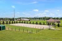 The equestrian enthusiast will enjoy having an arena
