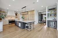 The chef's kitchen is an entertainer's dream
