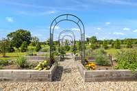 The gardens have 6 raised beds for those who have a green thumb!