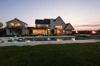 Enjoy the end of day in your private backyard oasis