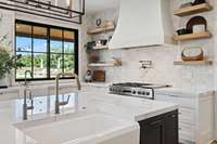 Double sinks for prep work and clean up