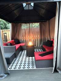 Backyard Living with gazebo