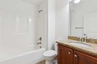Second full bath on the main floor.  Shared between bedroom #2 and #3.