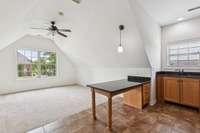 Second floor bonus room.  Includes a full kitchen.