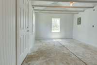 "The Potter's Shed" is what this room is referred to. It's Extra space out back with concrete floors, its own electrical, and entrance.