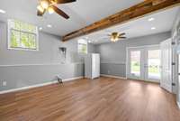 Separate entrance for multi family living or in law suite!