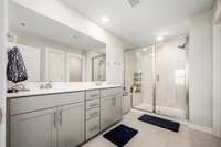 Primary double vanity