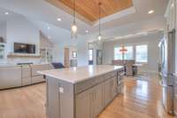 Large island and that ceiling!!!