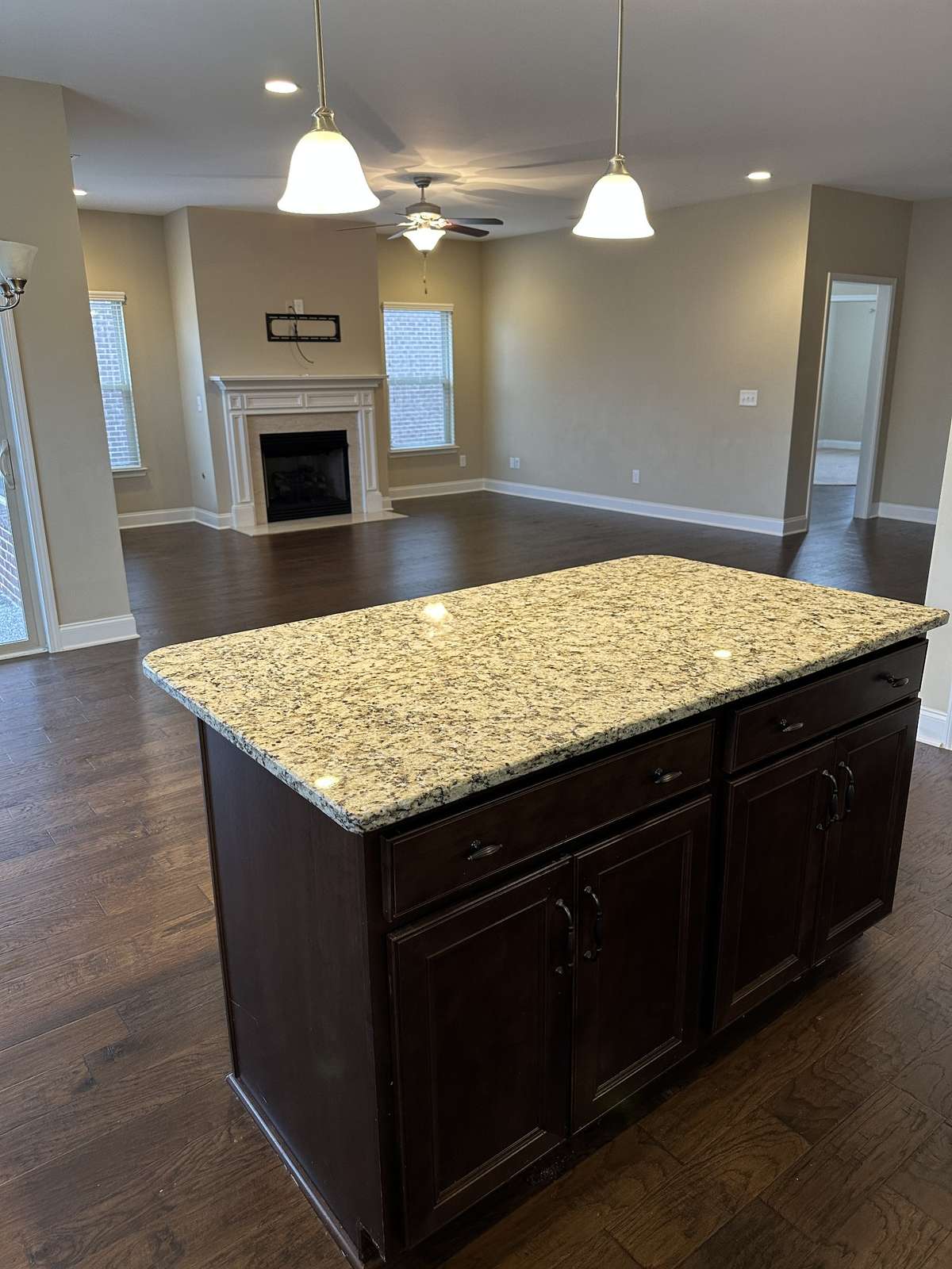 KITCHEN LOOKING INTO LIVING ROOM