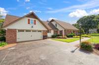 Garage w/ additional driveway parking
