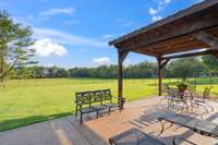 Perfect patio for morning coffee or afternoon sunsets