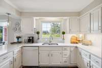 Ample counter space w/ lots of natural light