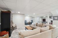 Fully finished w/ room for ALL the games or multi-generational living