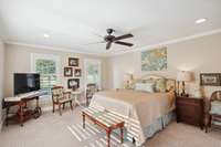 Primary suite on main level
