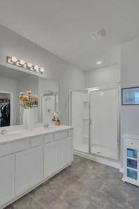 Another view of the spacious primary bath