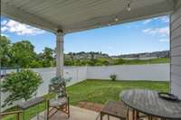 This is a DREAM backyard view!! VERY RARE!!! Pond and pavillion is in the valley just beyond the fence.