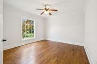 Spacious office with a view to the front paddock
