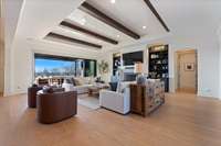 Full 16' sliding glass door, to bring the outside in!