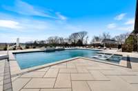 These pictures were taken in early Spring! The pool was heated and ready for pre-season swimming!