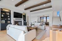 Wood beamed ceilings!