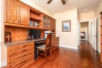 Exquisite built-in cabinetry & a huge walk-in closet just beyond the wall