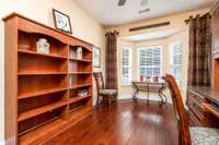 But plenty of room for a Daybed with the bookshelves