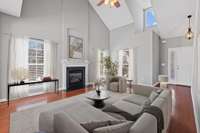 Many decorating opportunities in this space.