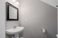 Half Bath downstairs.